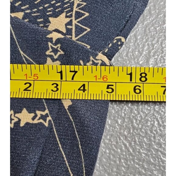 Zakee Shariff Womens 12 Silk Henna Hands Puff Sleeve Midi Dress - Picture 11 of 16